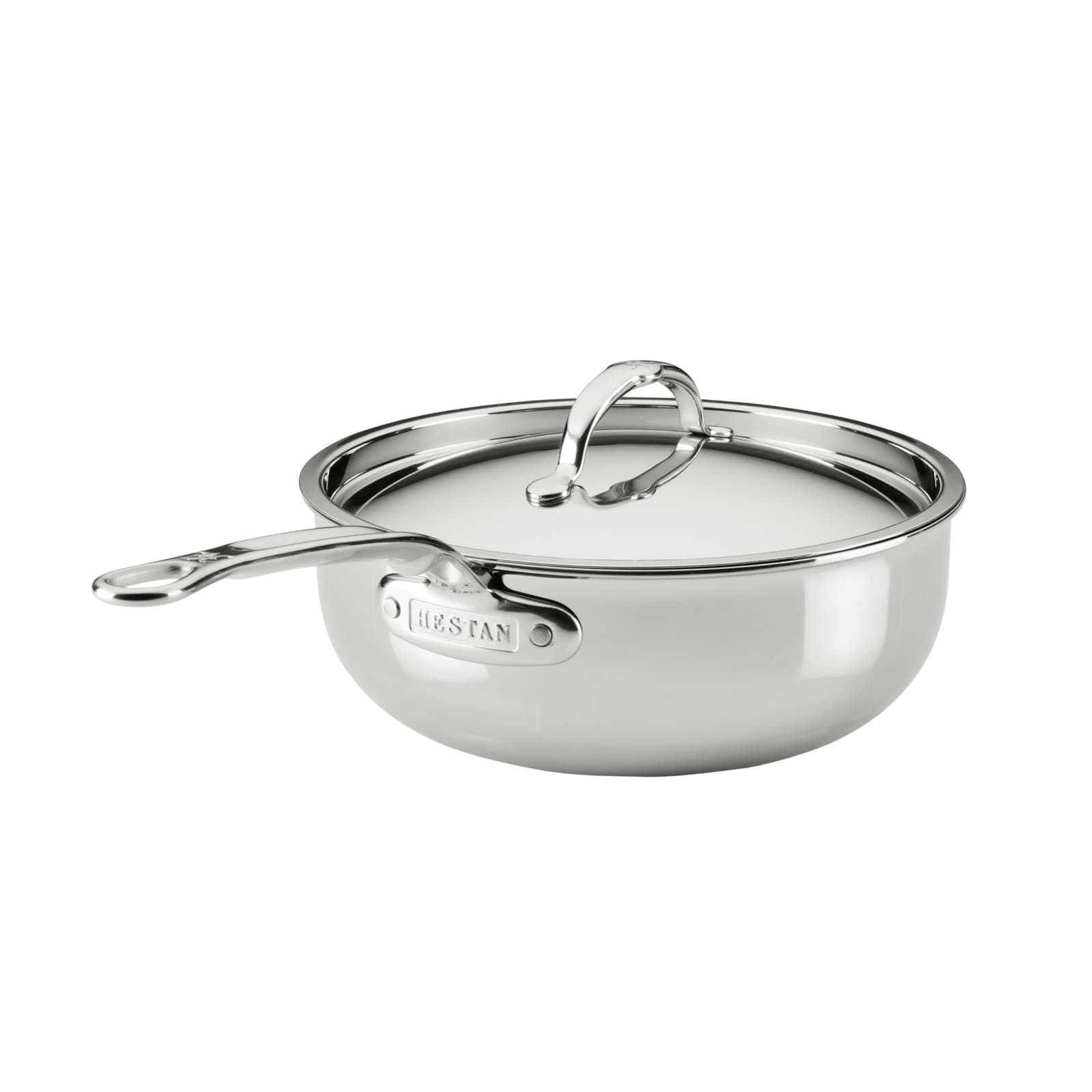 Hestan ProBond Luxe 2-Quart Polished Professional Clad Stainless Steel Saucier