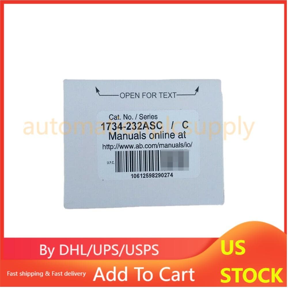 New Factory Sealed Allen-Bradley 1734-232ASC Point IO RS232 ASCII Serial Module