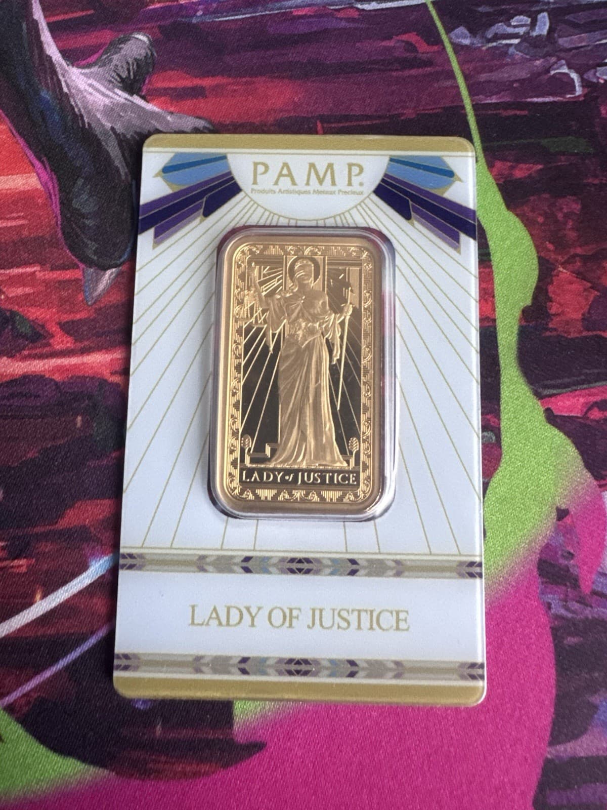 2025 PAMP SUISSE GOLD 1 OZ LADY OF JUSTICE SEALED BAR W/ ASSAY CARD