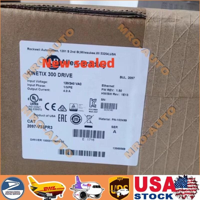 Kinetix 300 Servo Drive 2097-V33PR3 FW: 1.77 US Free Tax