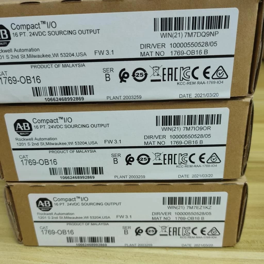 Allen-Bradley 1769-OB16 SER B Output Module Compact I/O 16 Pt 24VDC New Sealed
