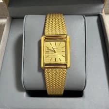Omega De Ville Mechanical Square Dress Watch Gold Wrist 2cm Vintage Classic