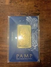 PAMP Suisse 1 oz Gold Bar 999.9 Fine 1 Ounce Gold Bar with Assay Certificate