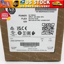 25B-E6P6N104 AB PowerFlex 525 4kW (5Hp) 600V AC Drive 25BE6P6N104 New