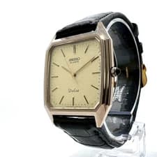 SEIKO Dolce 6030-5390 Tungsten Onyx Square Quartz 1982 Japan Vintage