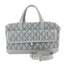 DIOR Hit The Road Pet Carry Bag Boston Bag 1esdu035cdp_h42e PVC Leather Gray