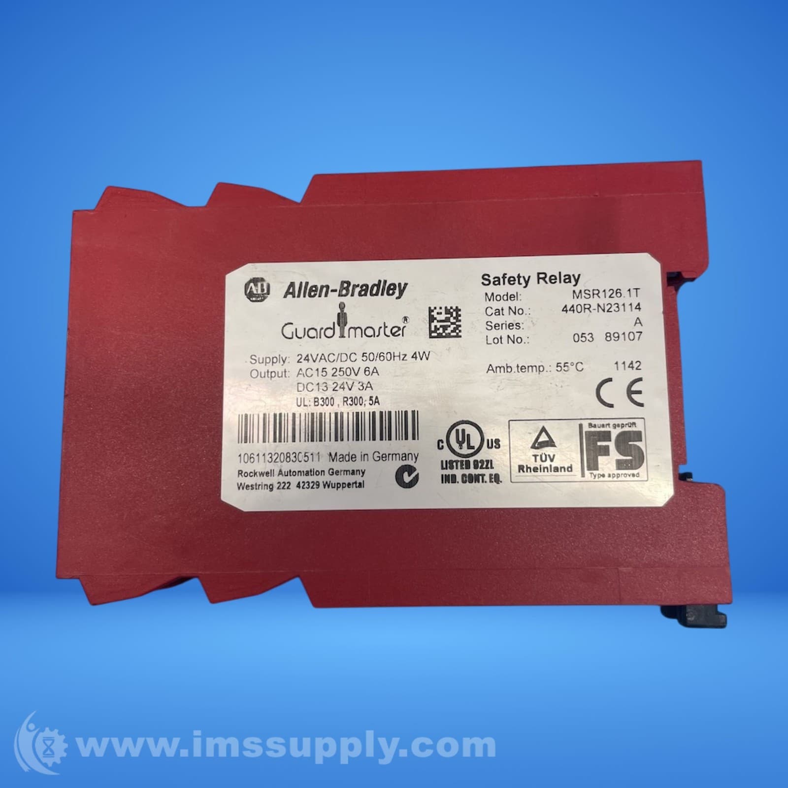 Allen Bradley MSR126.1T Safety Relay FNIP