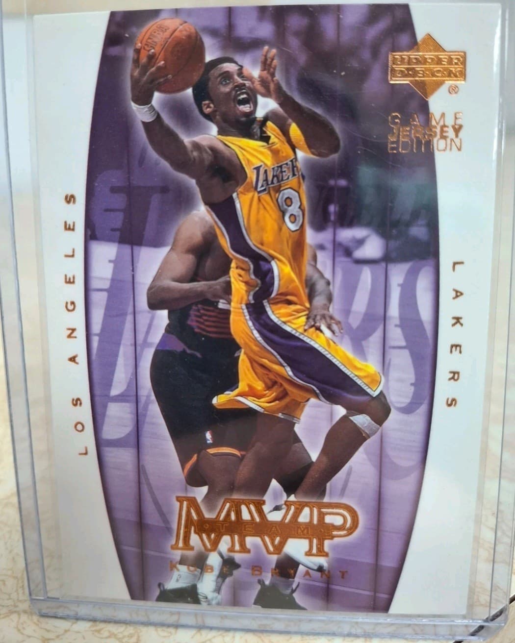 Kobe Bryant 2000-01 Upper Deck MVP #420 Game Jersey Insert Lakers HOF