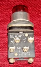 Allen-Bradley 800T-PT16 Push to test  Pilot light  duty 600V. AC Max RED GC