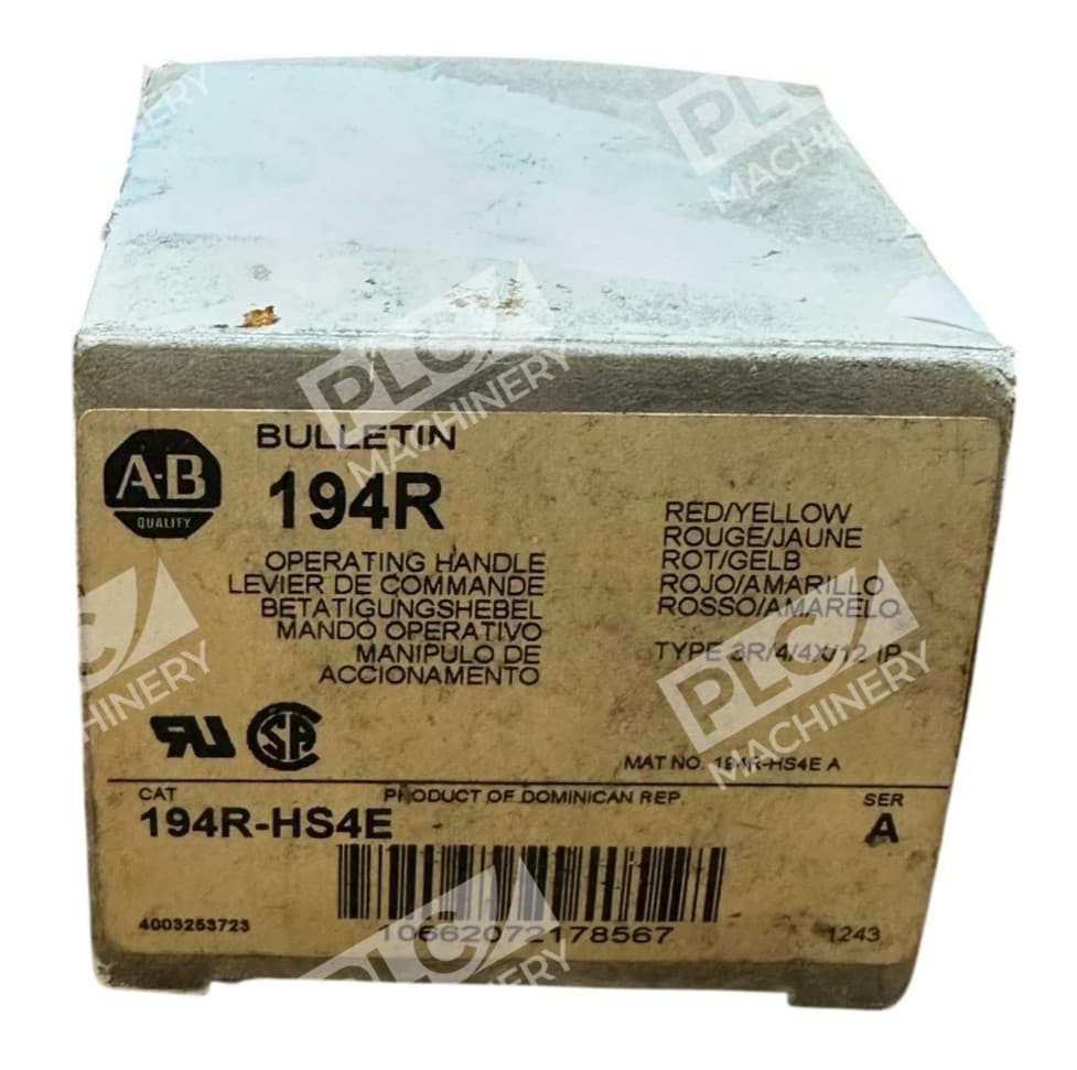 Allen Bradley AB Red/Yellow Operating Handle 194R-HS4E /A