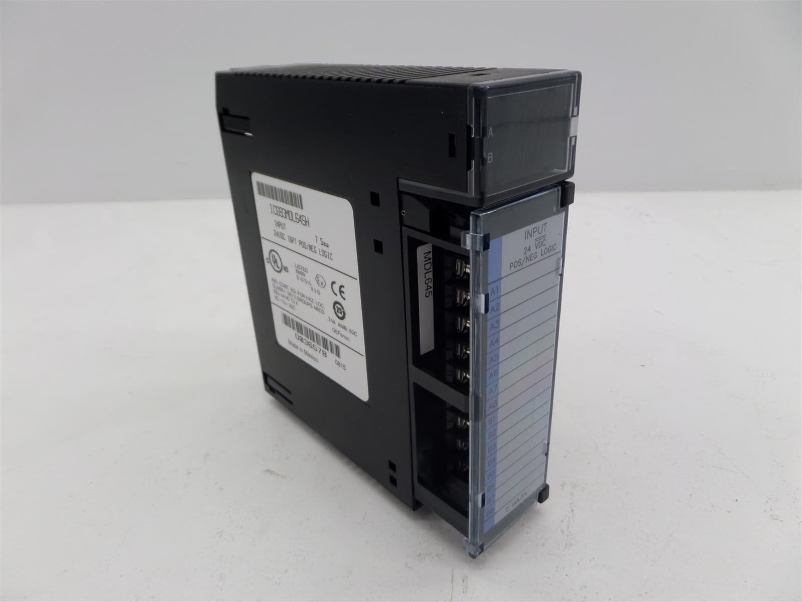 GE Fanuc IC693MDL645H Input Module 24VDC 16pt Pos/Neg Logic