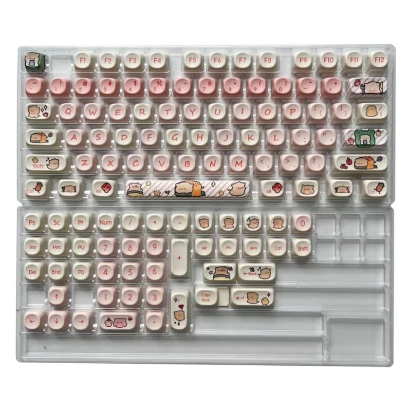 118Keys PBT Keycaps MOA Profile Dye Sublimation Keycap for Mechanical Keyboards