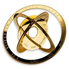 1 oz Cook Islands $100 Gold Armillary Coin Valcambi (In Assay)