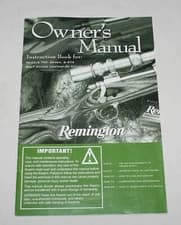 Owner's Manual instruction book for Models 700 Seven & 673 bolt rifles Remington