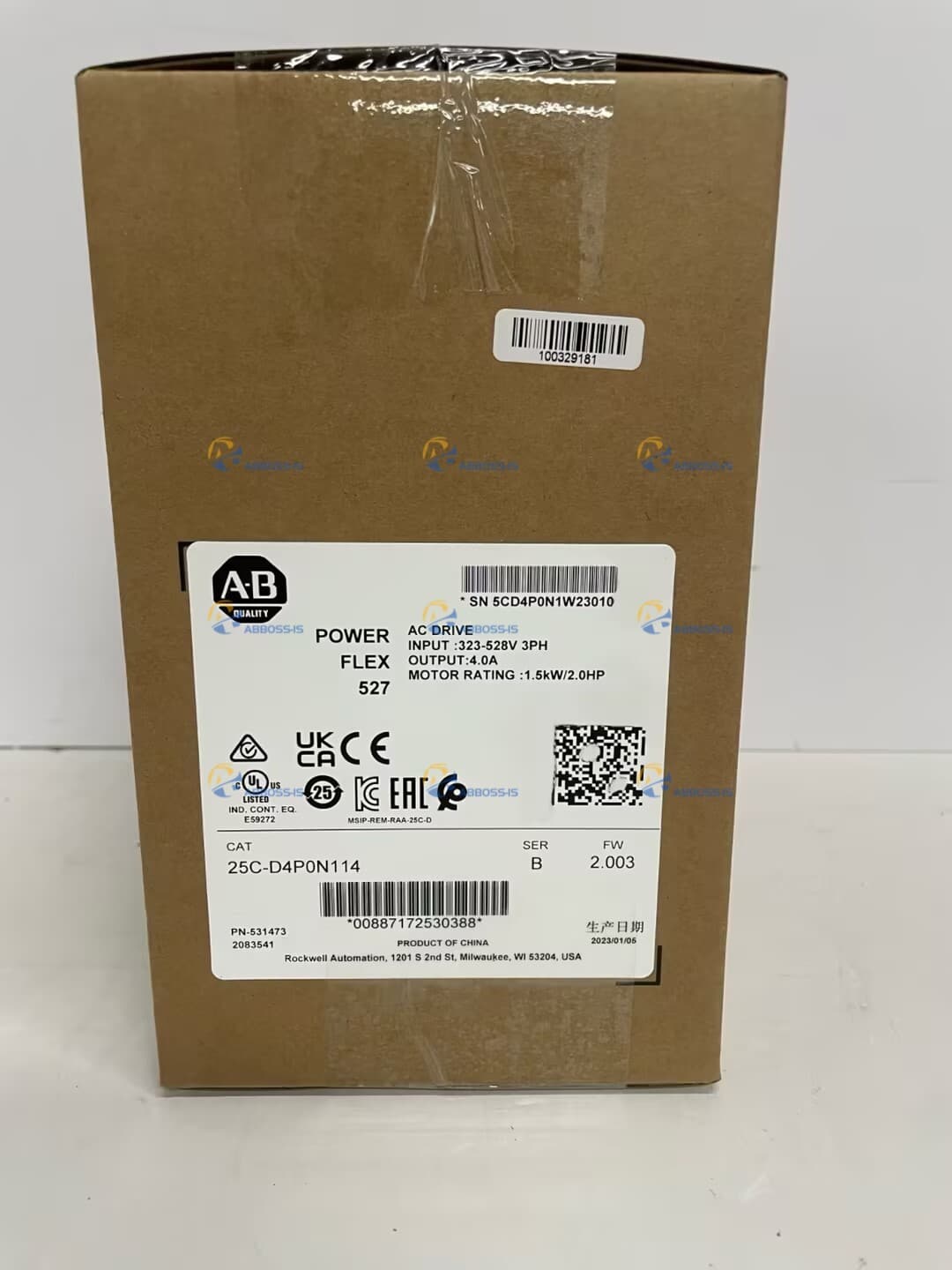 NEW Allen Bradley 25C-D4P0N114 PowerFlex 527 AC inverters 25CD4P0N114