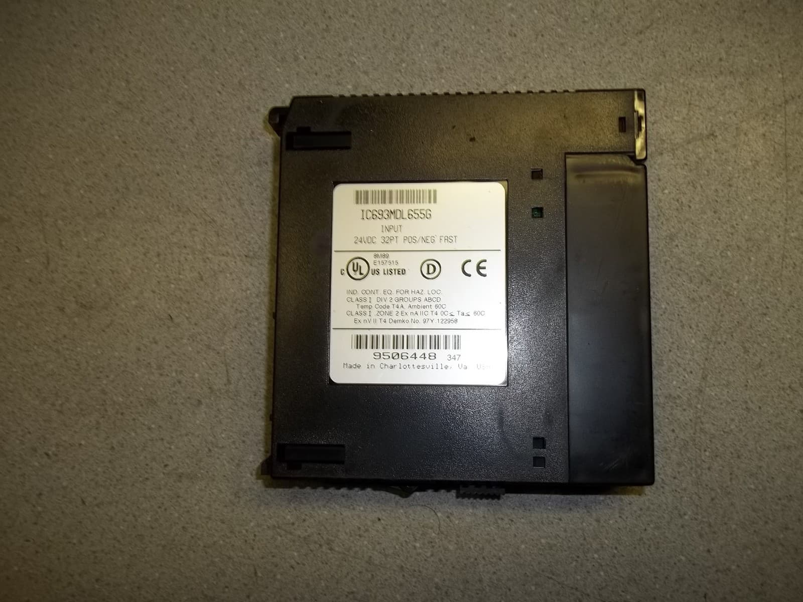 GE Fanuc IC693MDL655G Input Module 9506448 *FREE SHIPPING*