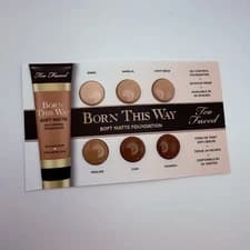 TOO FACED BORN THIS WAY Soft Matte Foundation 6-Shade Sample Card
