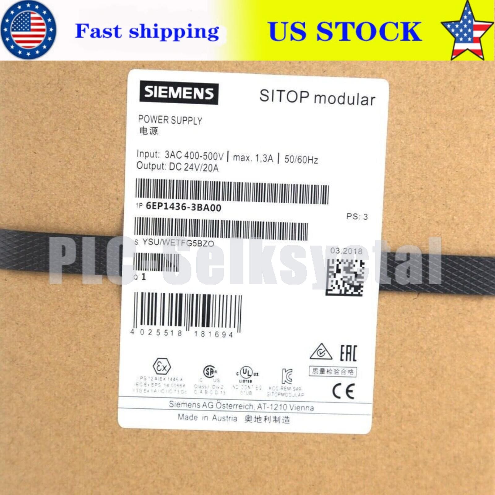 6EP14363BA00 New Siemens 6EP1436-3BA00 Sitop Modular Power Supply