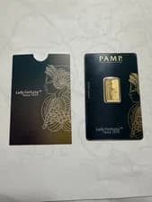 5 gram Gold Bar-PAMP Lady Fortuna 45th Anniversary (In Assay)