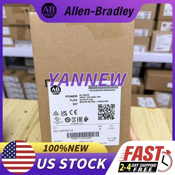 New Sealed Allen-Bradley 25C-D4P0N114 Original Genuine Inverter Free Shipping