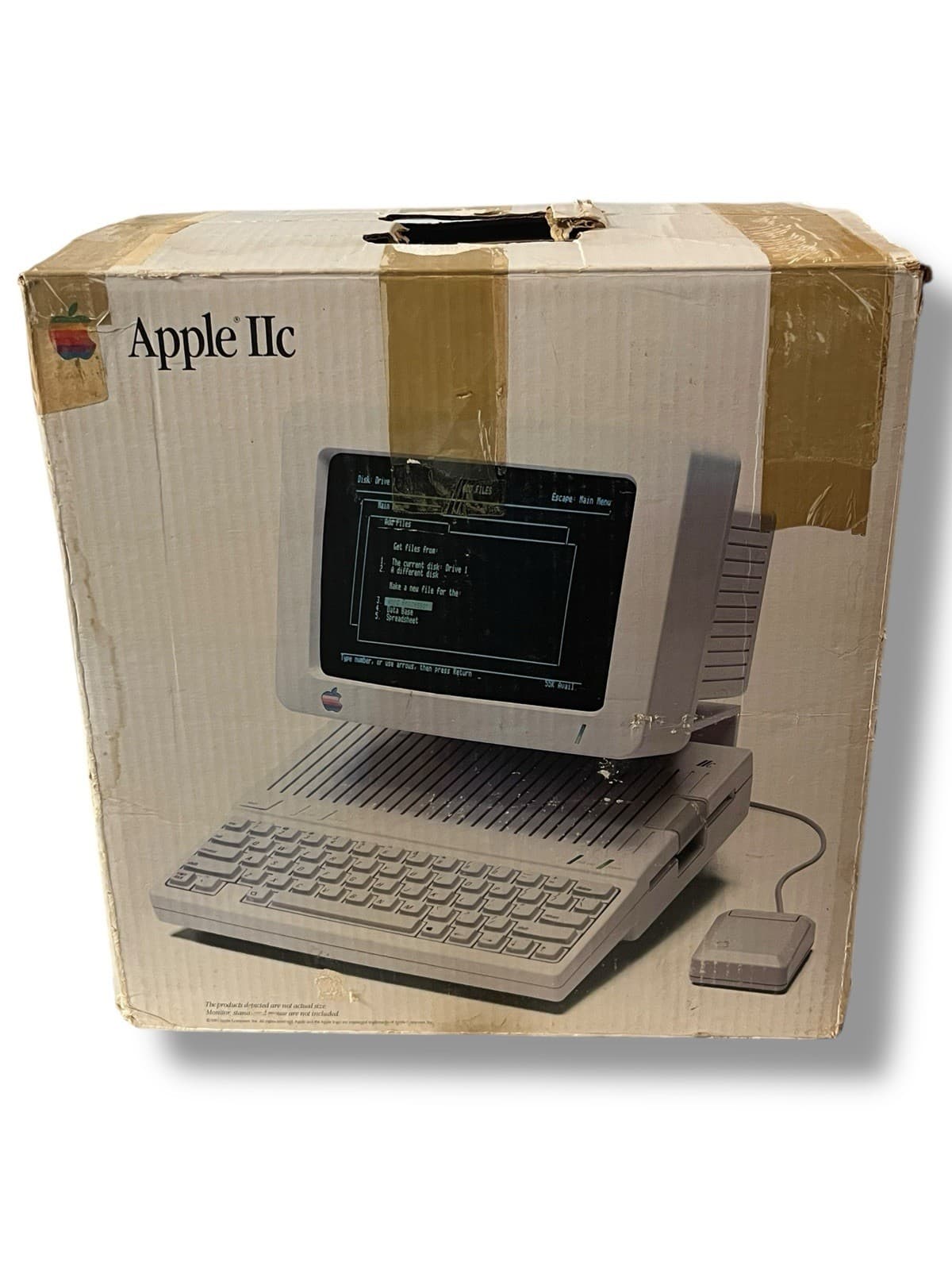 Vintage Apple IIc A2S4100 Computer With Power Supply
