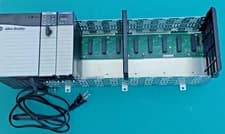Contrologix PLC, PS, 10 SLot rack, Logix5555 CPU and Ethernet/IP card