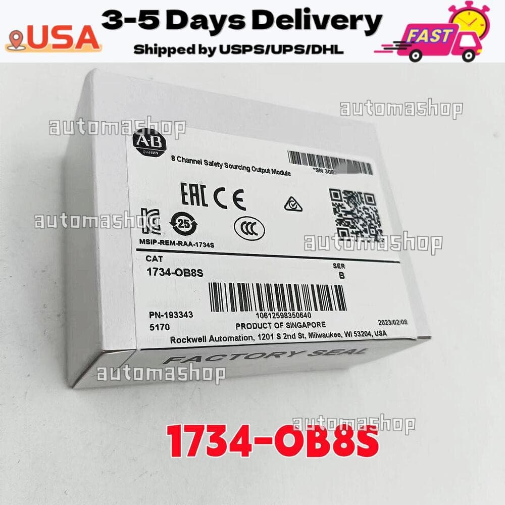 Allen-Bradley 1734-OB8S 8 Channel Safety Sourcing Output Module 1734OB8S New