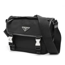 Prada Re Nylon x Saffiano Leather Shoulder Bag 2VD066 Nylon Used Number RI 1597