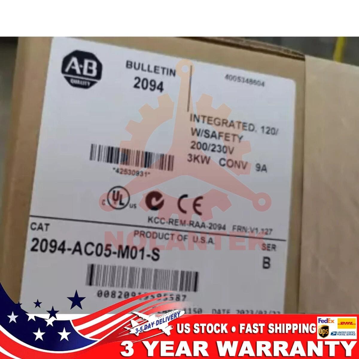 New Sealed AB 2094-AC05-M01-S Kinetix 6000 Integrated Axis Module US Free Tax
