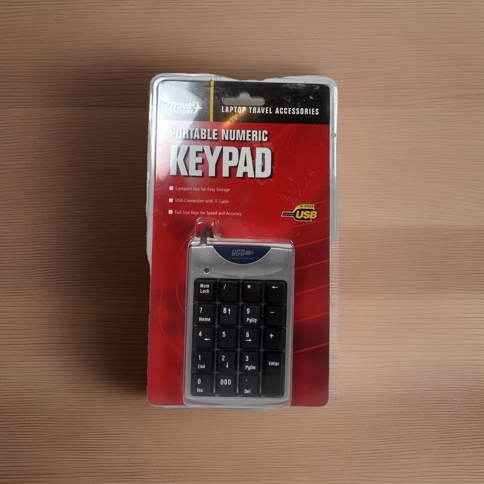 Travel Solutions Portable Numeric Keypad Model 60-320 19 Key For Windows, Mac OS