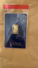 PAMP Lady Fortuna 2.5g Gold Plated Bar 🚚💨 FREE & FAST SHIPPING 🚚💨