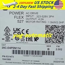 Brand New Allen-Bradley 25C-D4P0N114 V/Hz & Sensorless Vector Control Drive