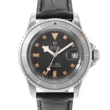 Tudor Submariner 9411/0 40mm Vintage Black Patina Ghost Bezel Steel Mens Watch