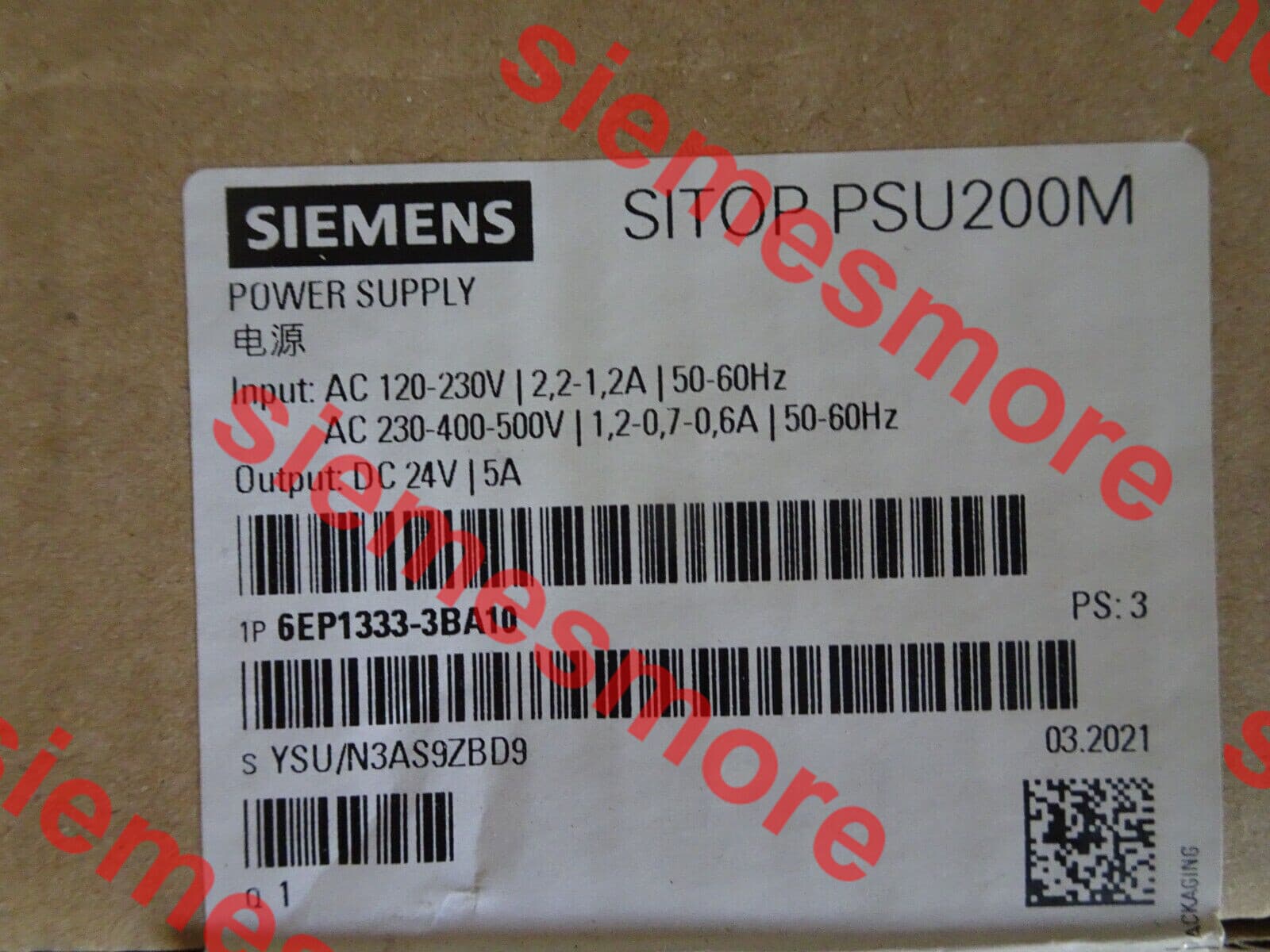 1PC New SIEMENS PLC 6EP1333-3BA10 Power Supply Module