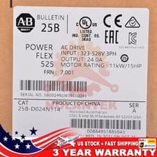 Allen-Bradley 25B-D024N114 PowerFlex 525 AC Drive 11kW 15Hp Sealed US Free Tax