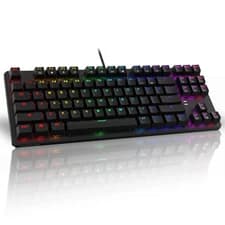 RGB Mechanical Gaming Keyboard 87 Keys Outemu Red Switch Wired USB Low Latency