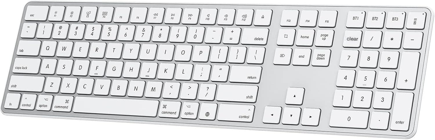 Rechargeable Wireless Keyboard for Mac/MacBook Pro/Air, Slim & Portable Design