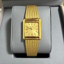 Omega De Ville Mechanical Dress Watch Vintage Square Gold 22mm Rare Classic