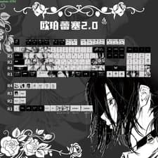 Anime Chainsaw Man Reze Keycaps For Cherry Mx Mechanical Pbt Keyboard Gift New