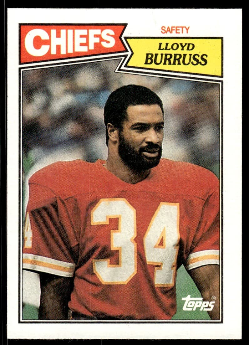 1987 Topps Lloyd Burruss Rookie Kansas City Chiefs #170