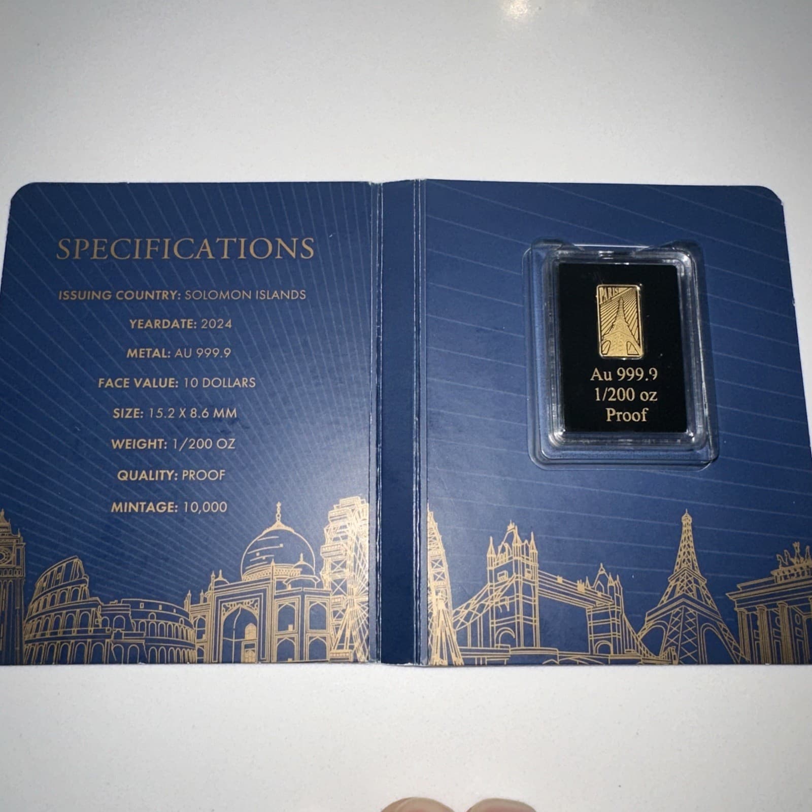  Gold Bar 1/200 Th oz Landmarks of the World Collection lowest price on eBay