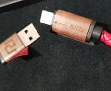 ROGER DUBUIS WATCHES -Red Braided Leather & Wood iphone charger- RARE ! NEW !