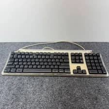 Apple Pro Keyboard M7803 USB Black Keys Clear Case Vintage Wired G4 Cube iMac
