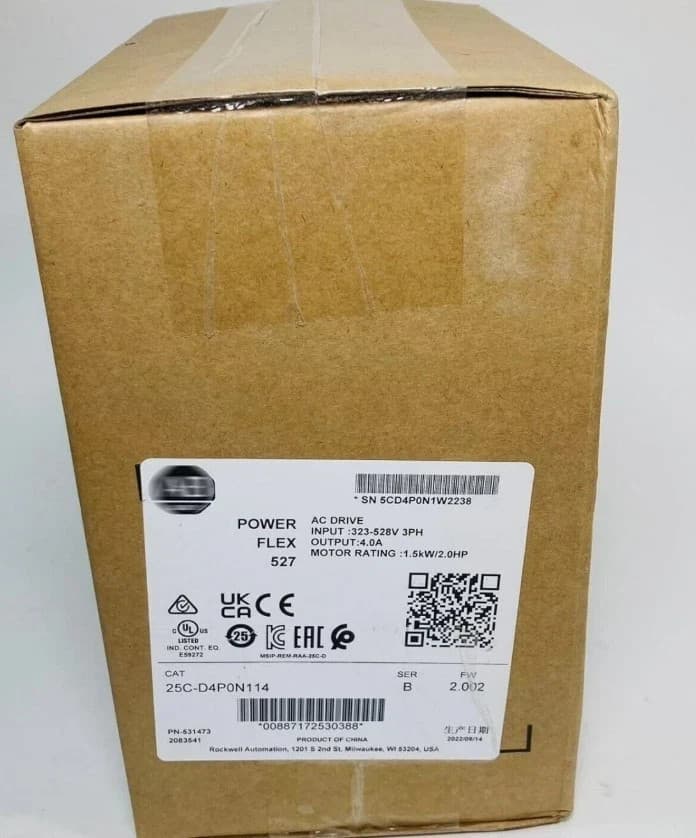 New Allen Bradley 25C-D4P0N114 PowerFlex 527 0.75kW / 1Hp AC Drive 3PH