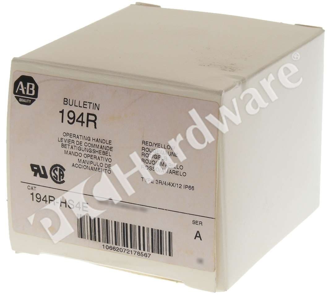 Open Pre-owned Allen Bradley 194R-HS4E Series A Operating Handle with Defeater