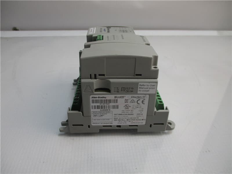 Allen Bradley 2080-LC20-20QB Micro820 PLC Controller Tested