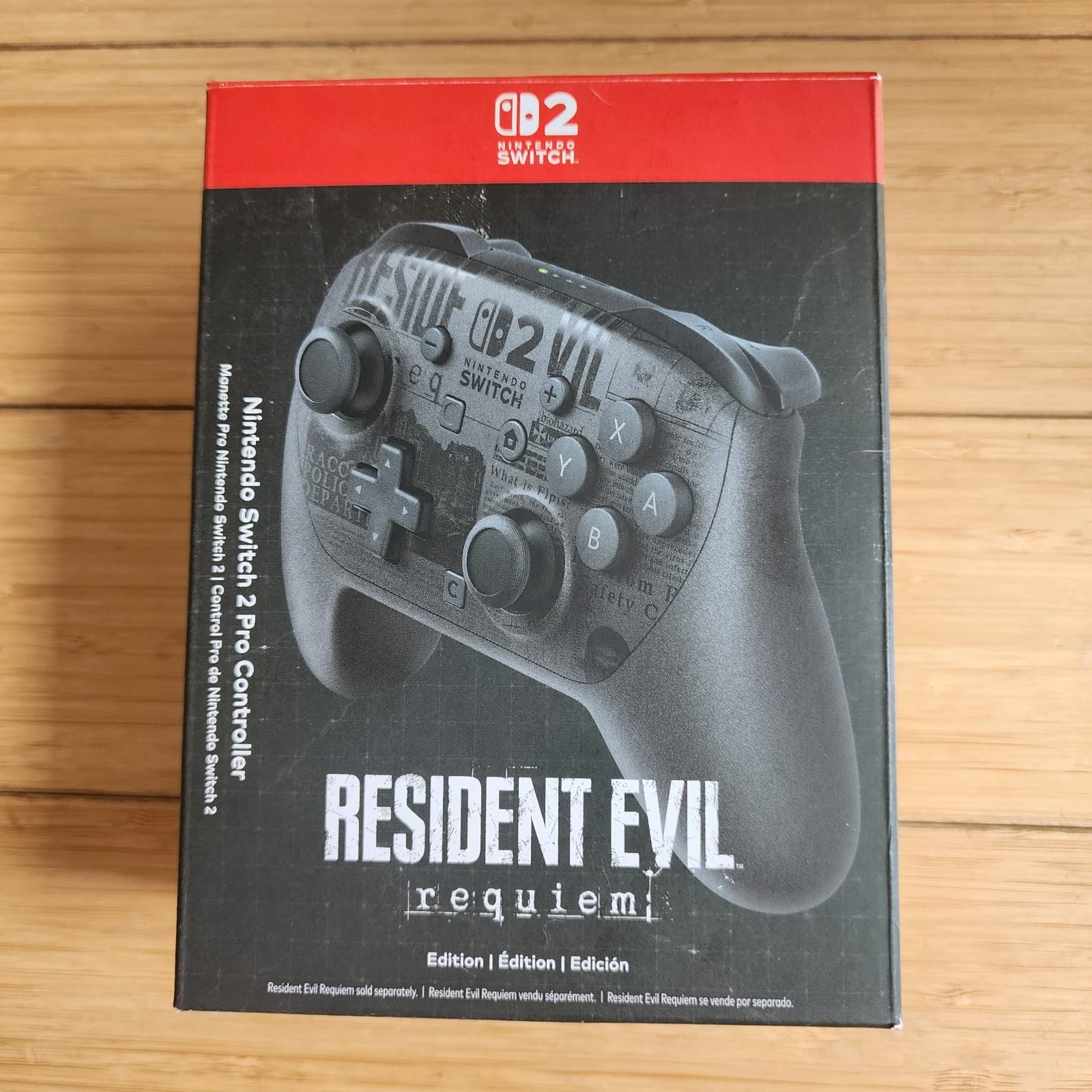 EMPTY Nintendo Switch 2 Resident Evil Requiem Controller Box No Controller Incld