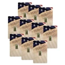 “WE THE PEOPLE” 1/2-gram .9999 GOLD Bar Bullion in Assay ✨  The cheapest on eBay