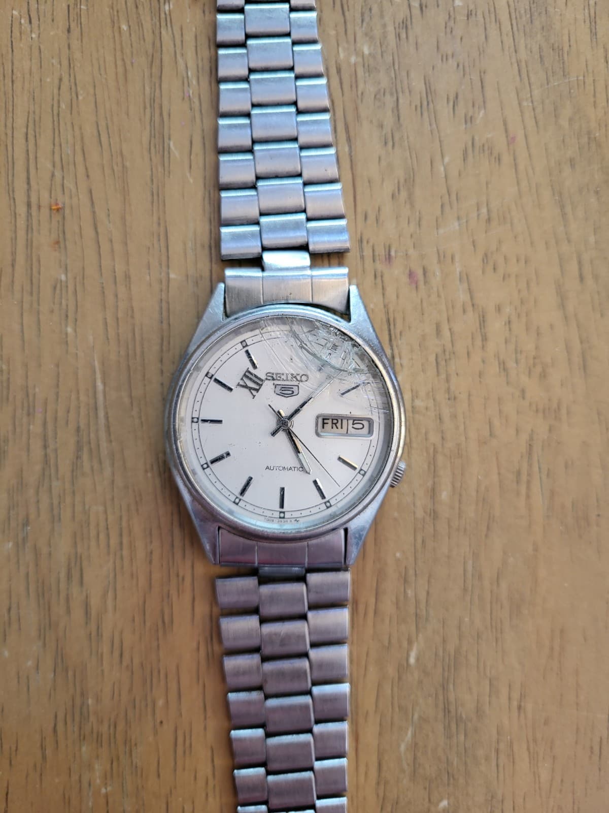 Seiko 5 Automatic 7009-8920 Day/Date Vintage Men’s Watch - Broken