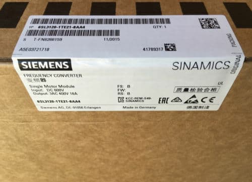 1PC Siemens 6SL3120-1TE21-8AA4 6SL3 120-1TE21-8AA4 Motor Module 9.7KW New